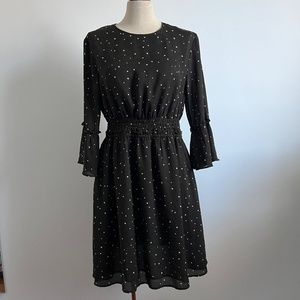 H&M - Kaki Polka Dot Midi Dress